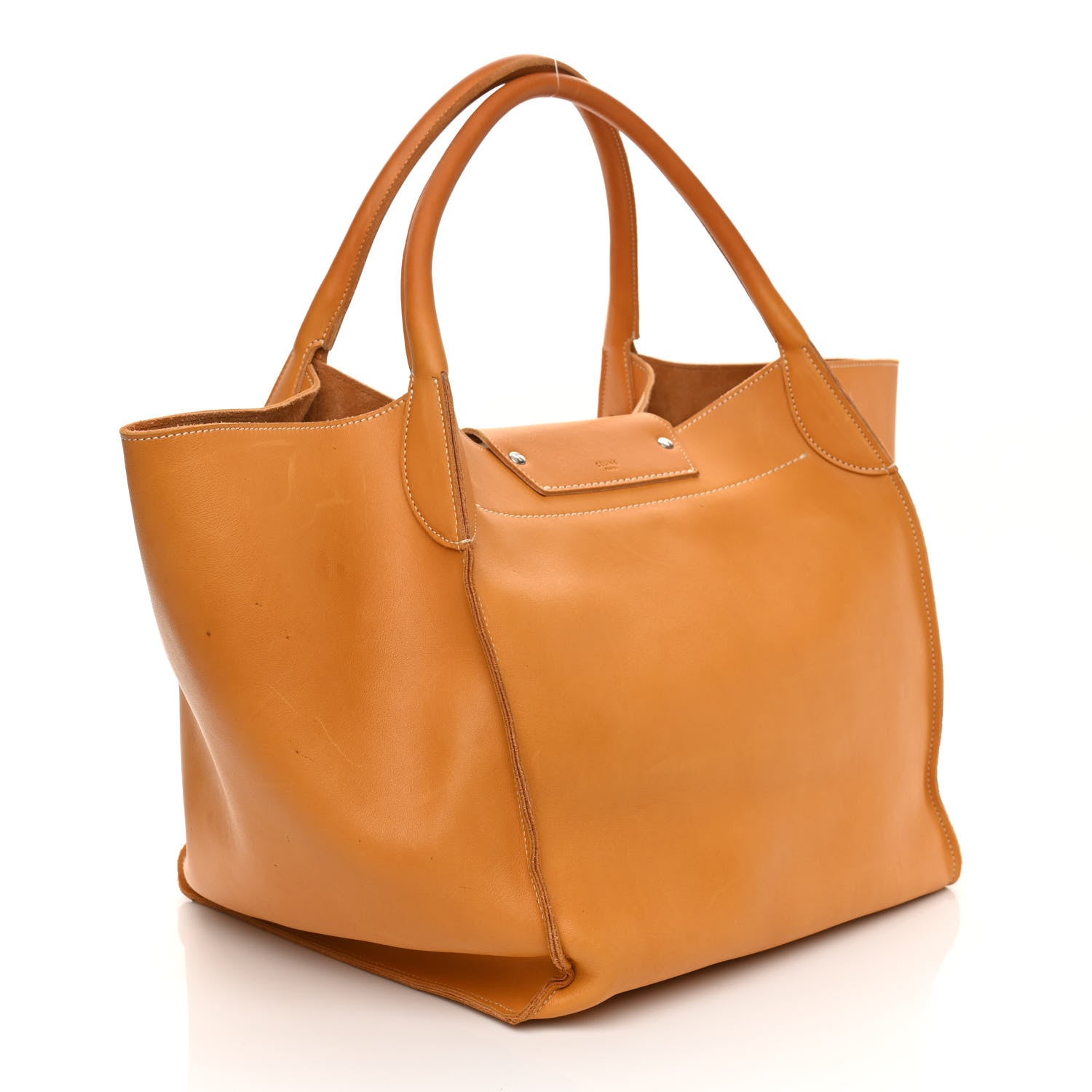 Celine Soft Bare Calfskin Medium Big Bag Dark Yellow 3 of 14