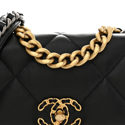 Chanel Lambskin Quilted Medium Chanel 19 Flap Black 8 of 10