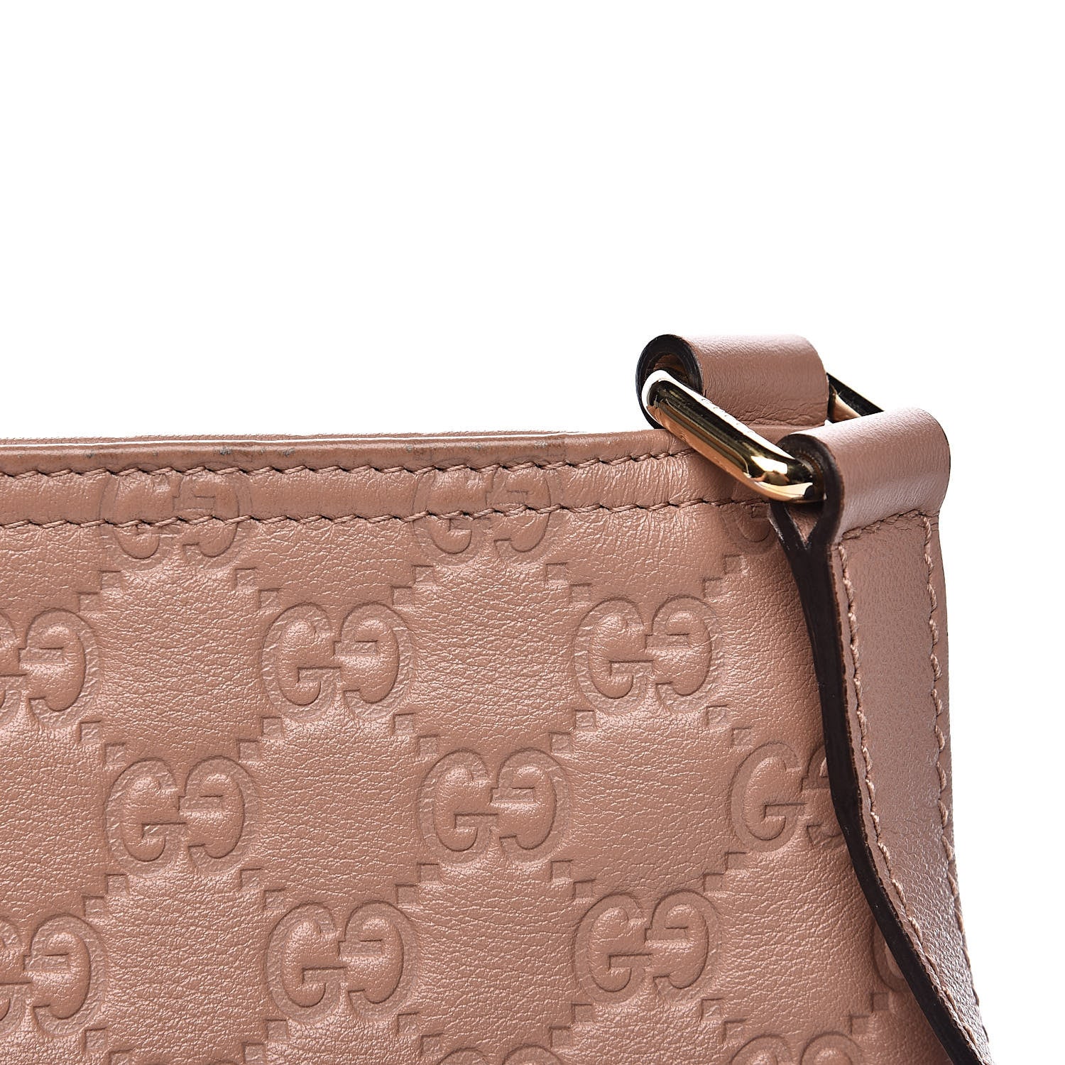 Gucci Guccissima Small Flat Messenger Bag Pink 13 of 14