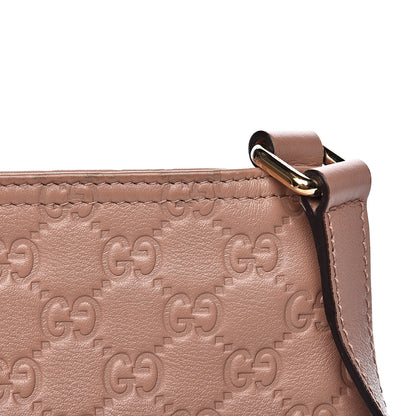 Gucci Guccissima Small Flat Messenger Bag Pink 13 of 14