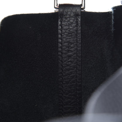 Hermes Taurillon Clemence Picotin Lock 22 MM Black 9 of 14