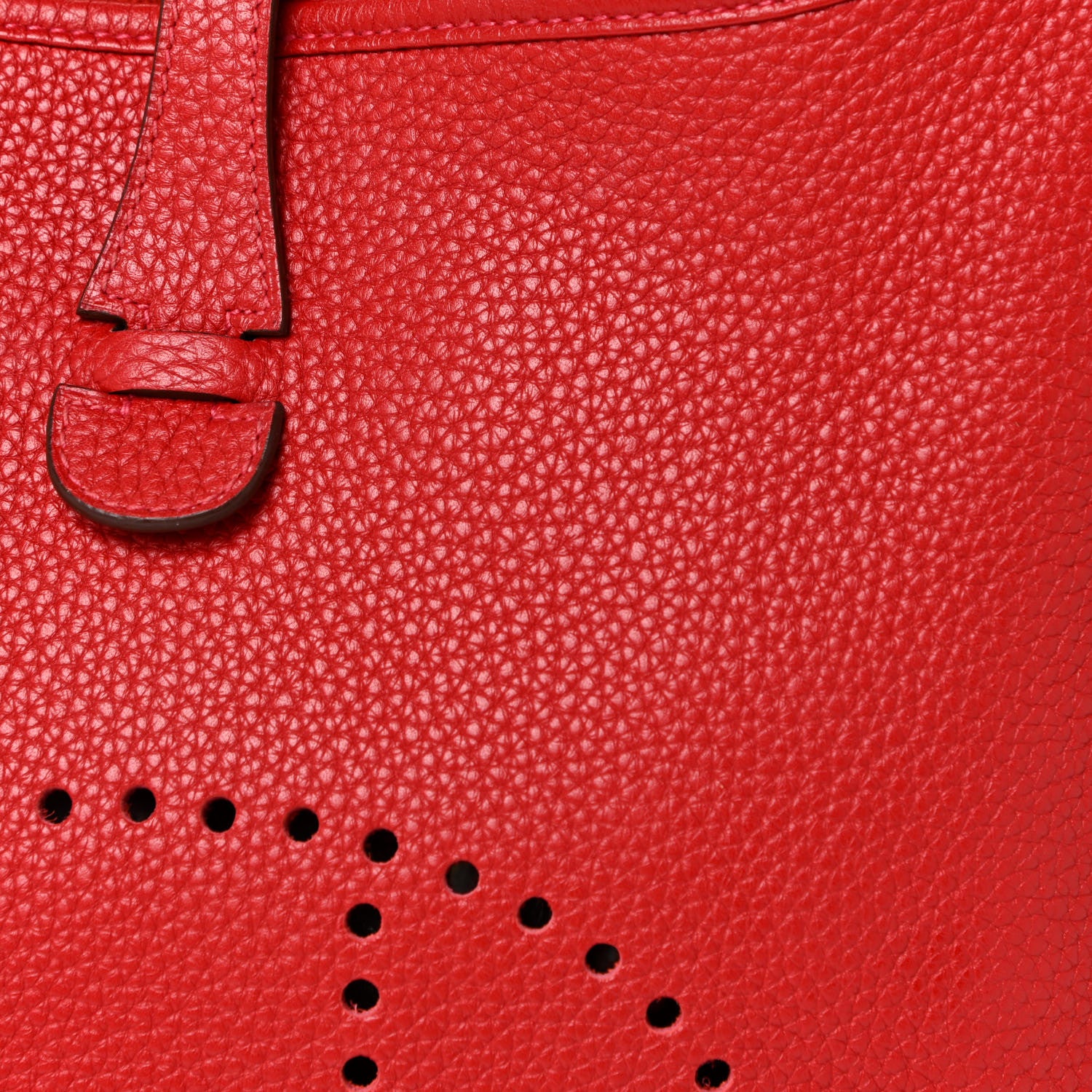 Hermes Taurillon Clemence Evelyne III PM Rouge Casaque 6 of 11