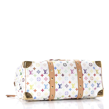 Louis Vuitton Monogram Multicolor Keepall 45 White 3 of 10
