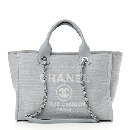 Chanel Mixed Fibers Small Deauville Tote Grey 2 of 11