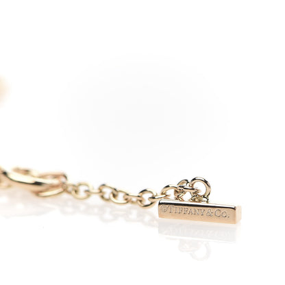 Tiffany 18K Rose Gold Diamond Mini T Smile Bracelet 4 of 5