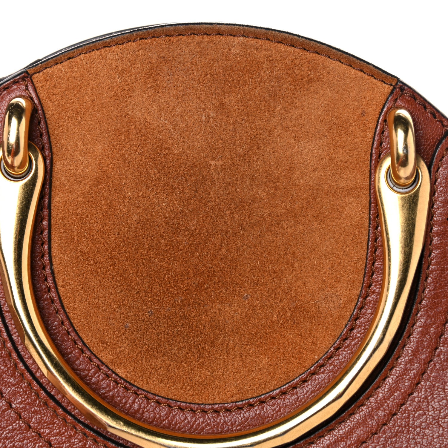 Chloe Shiny Goatskin Smooth Calfskin Suede Small Pixie Bag Saffron Red 14 of 20