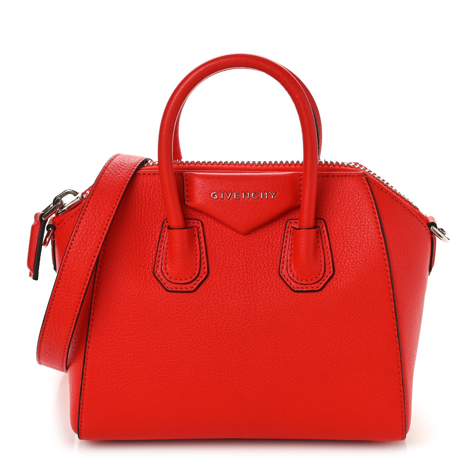 Givenchy Sugar Goatskin Mini Antigona Pop Red 1 of 8