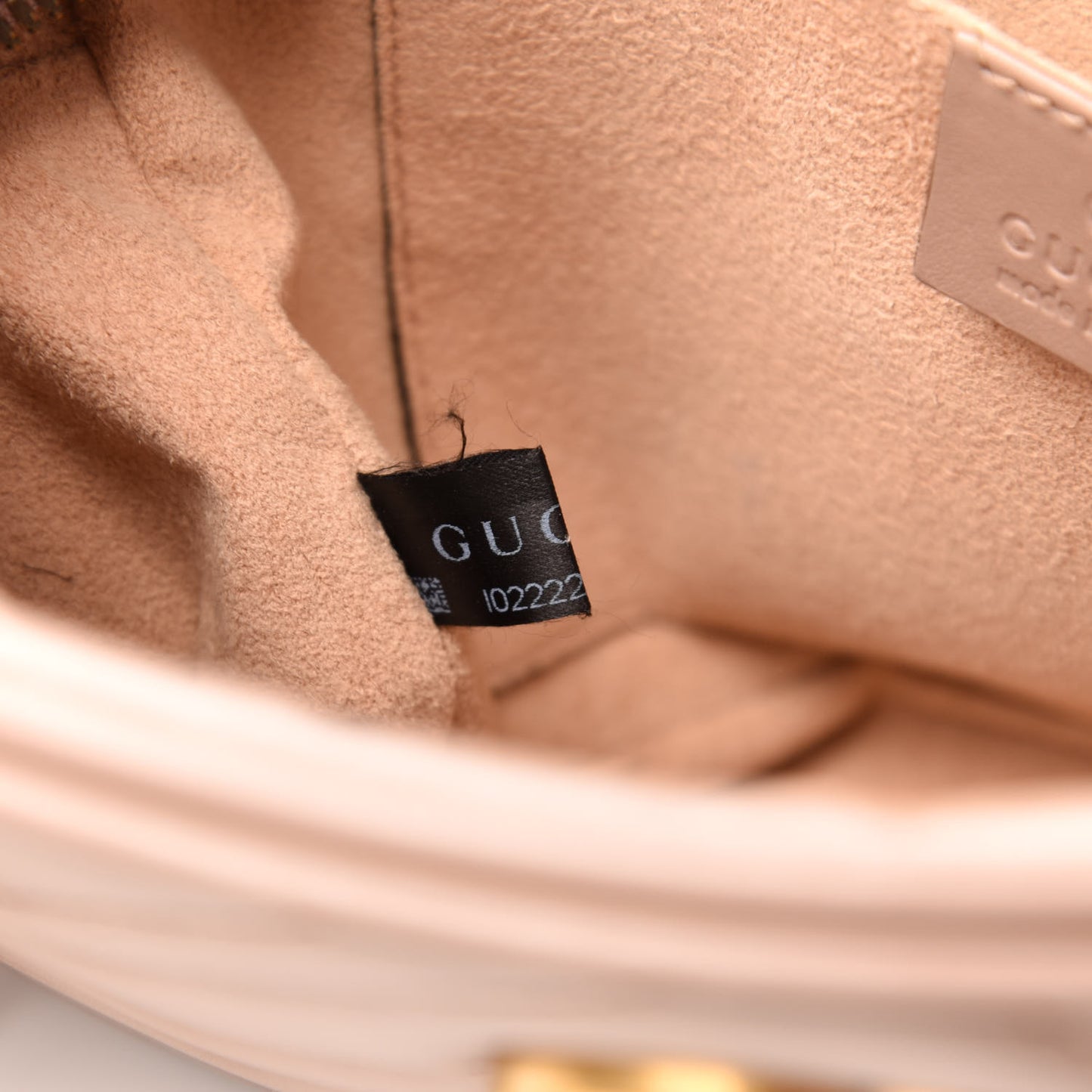 Calfskin Matelasse Small GG Marmont Chain Shoulder Bag Porcelain Rose