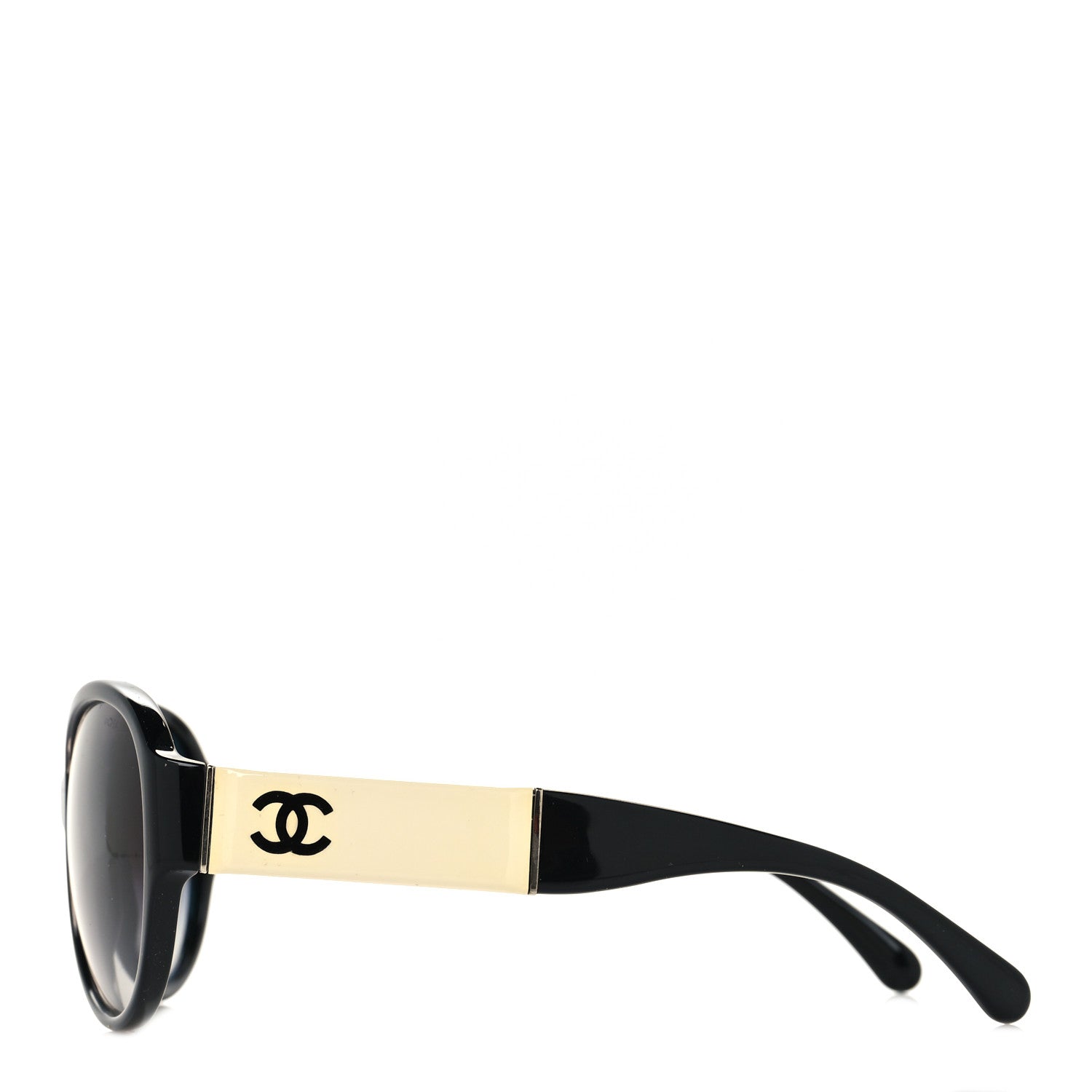 Chanel Acetate CC Sunglasses 5229Q Black White 3 of 11