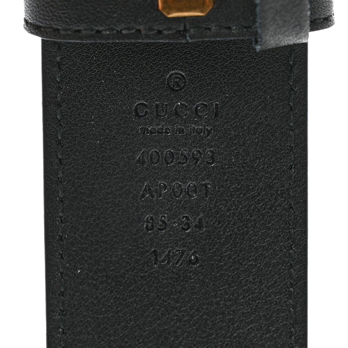 Calfskin Double G 40mm Belt 85 34 Black