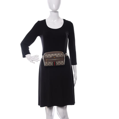 Gucci GG Supreme Monogram Web Small Ophidia Belt Bag 85 34 Dark Brown 3 of 19