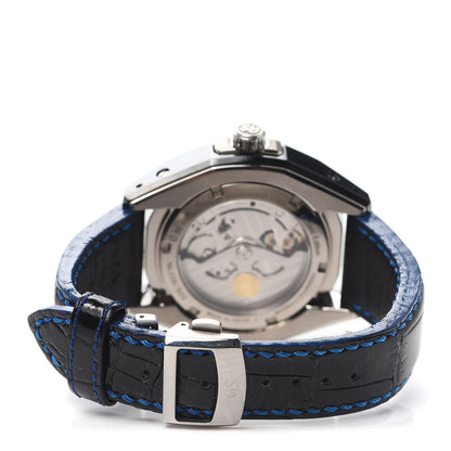 Grand Seiko Ceramic Calfskin 46mm Spring Drive GMT Automatic Watch Blue SBGE039 3 of 6