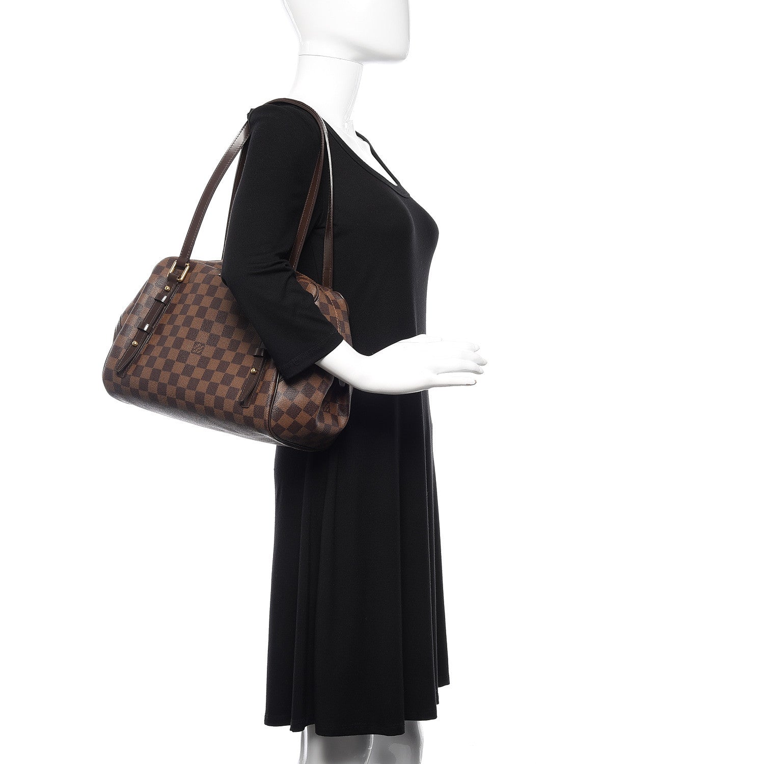 Louis Vuitton Damier Ebene Rivington GM 2 of 9