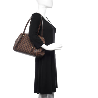 Louis Vuitton Damier Ebene Rivington GM 2 of 9