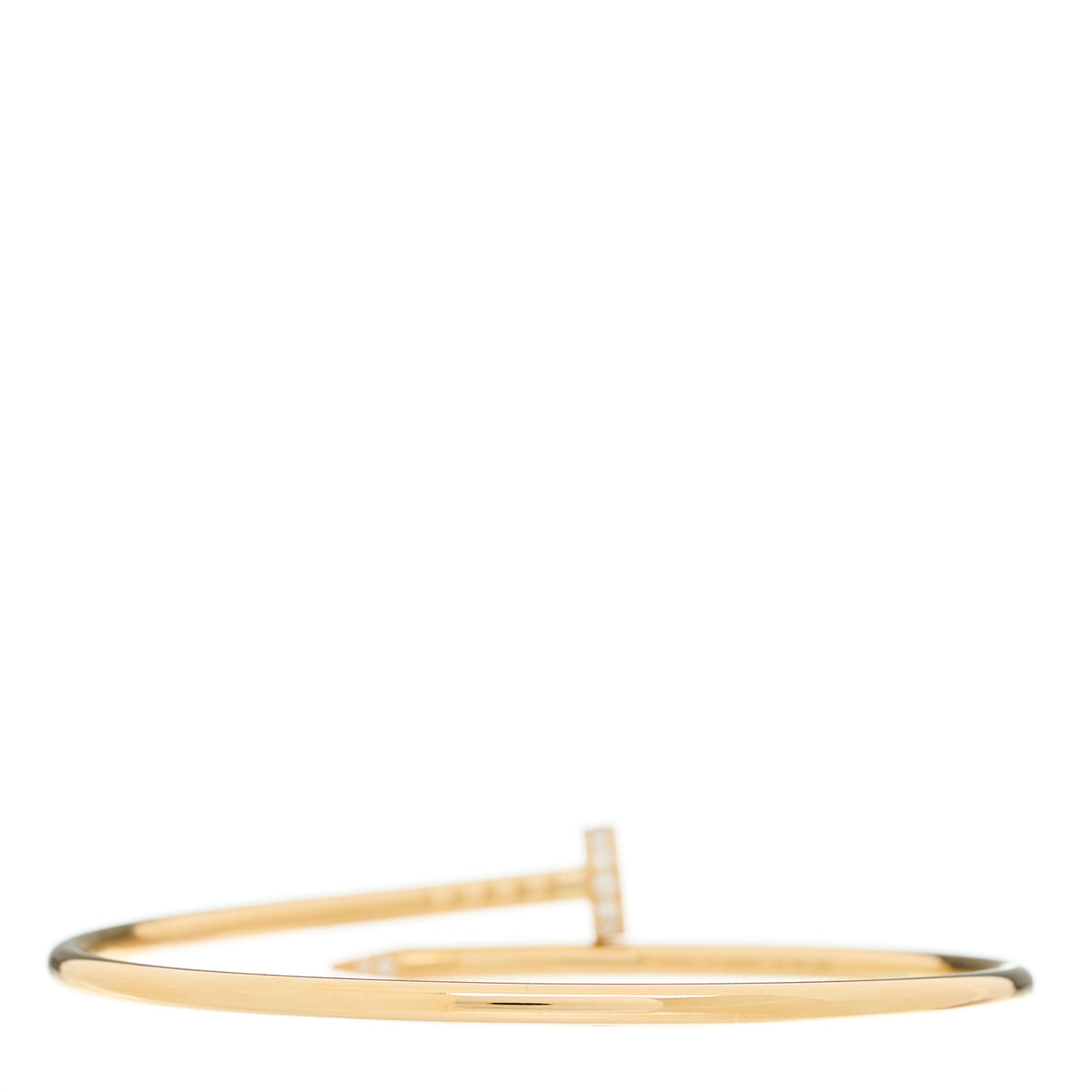 18K Yellow Gold Diamond Small Juste Un Clou Bracelet 16