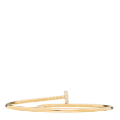 Cartier 18K Yellow Gold Diamond Small Juste Un Clou Bracelet 16 2 of 4