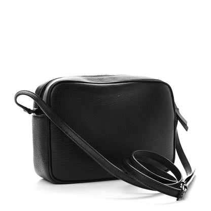 Saint Laurent Grained Lambskin Monogram Lou Camera Bag Black 3 of 10