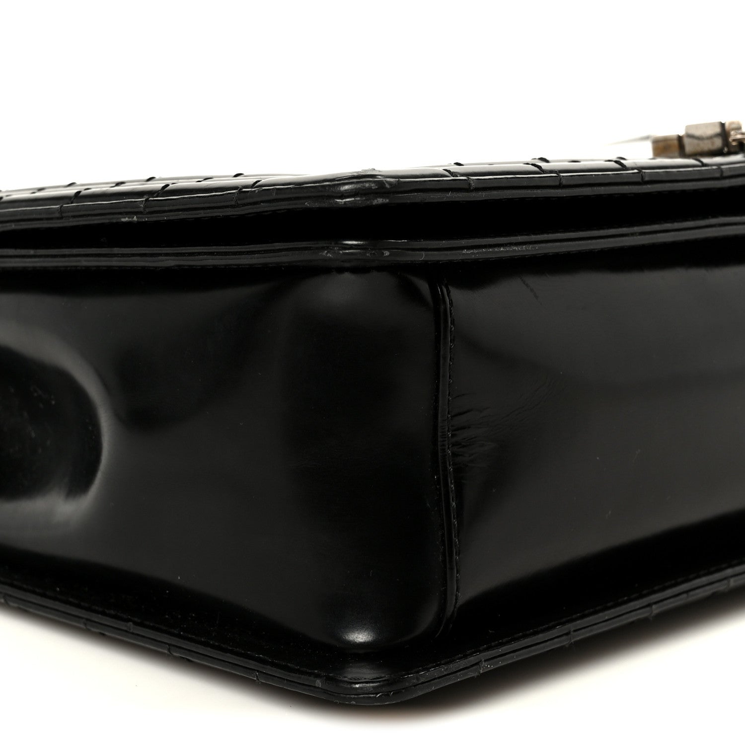 Chanel Patent Medium Boy Reverso Flap Black 9 of 11