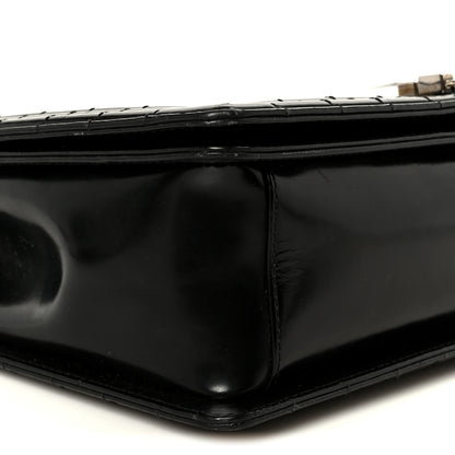 Chanel Patent Medium Boy Reverso Flap Black 9 of 11