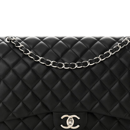 Chanel Caviar Quilted Maxi Double Flap Black 8 of 11