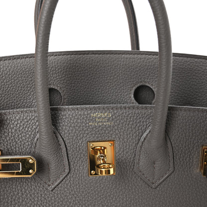 Hermes Togo Birkin 25 Etain 6 of 11