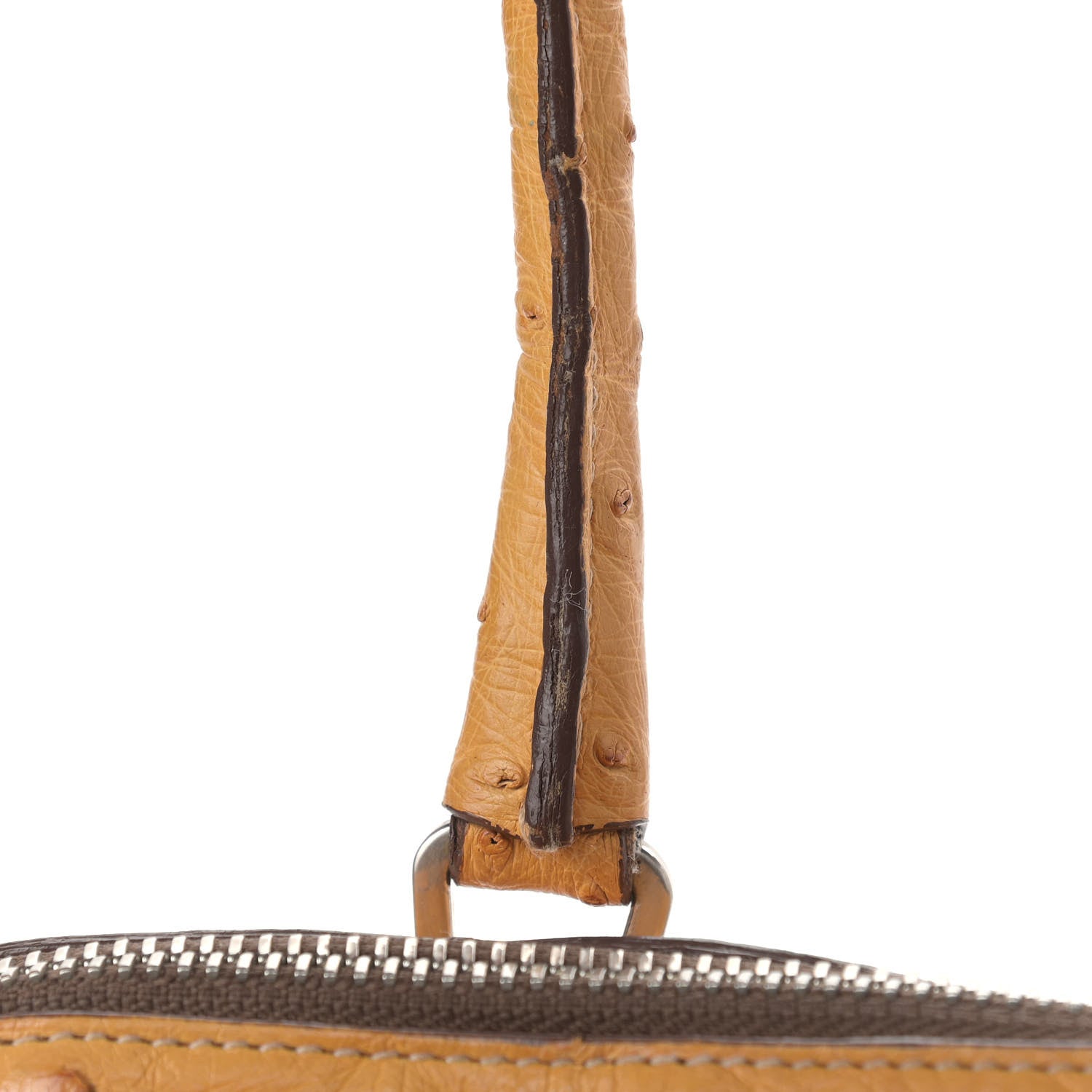 Prada Ostrich Frame Bowler Soleil 15 of 23