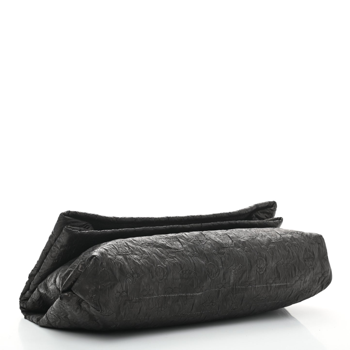Jacquard Quilted Monogram Limelight Clutch GM Black
