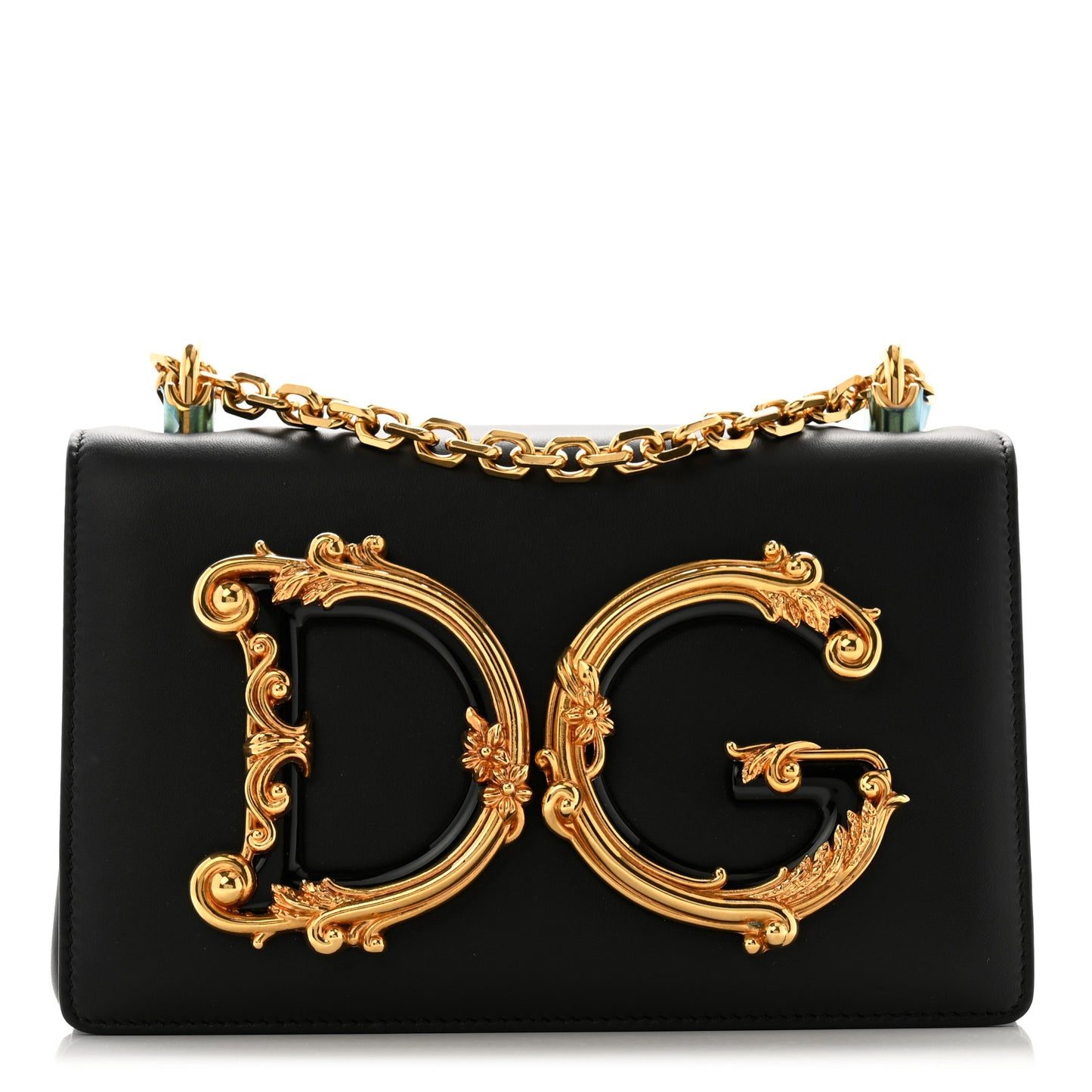 Nappa DG Girls Shoulder Bag Black