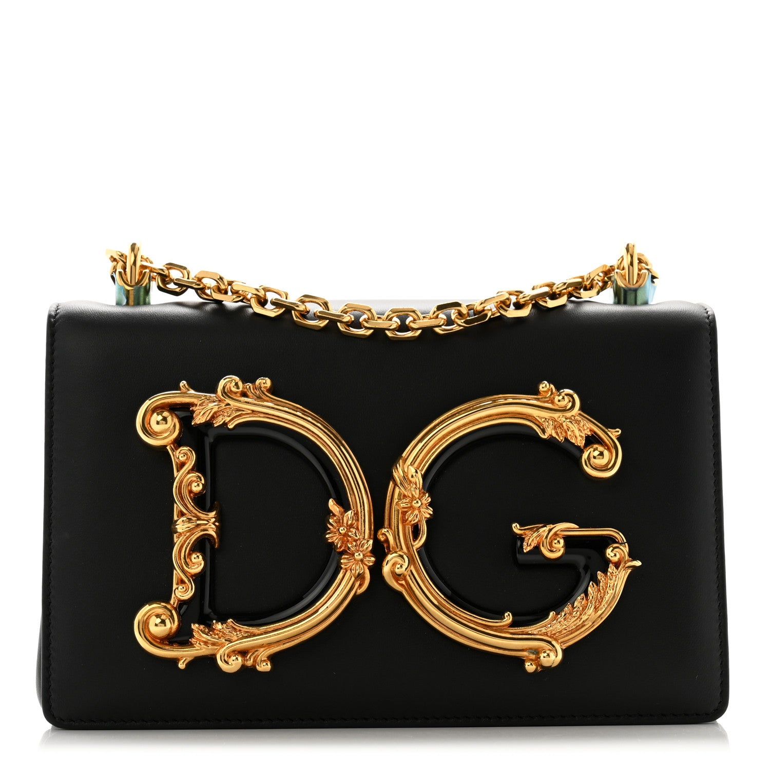 Dolce & Gabbana Nappa DG Girls Shoulder Bag Black 1 of 10