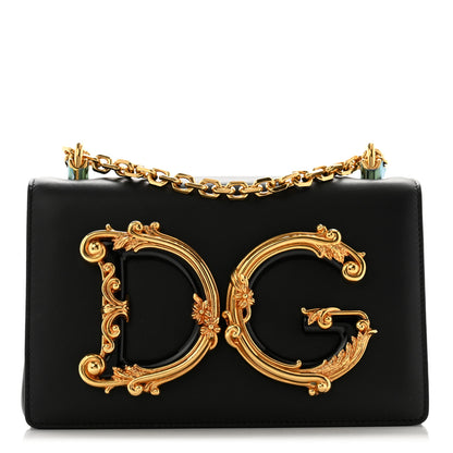 Dolce & Gabbana Nappa DG Girls Shoulder Bag Black 1 of 10