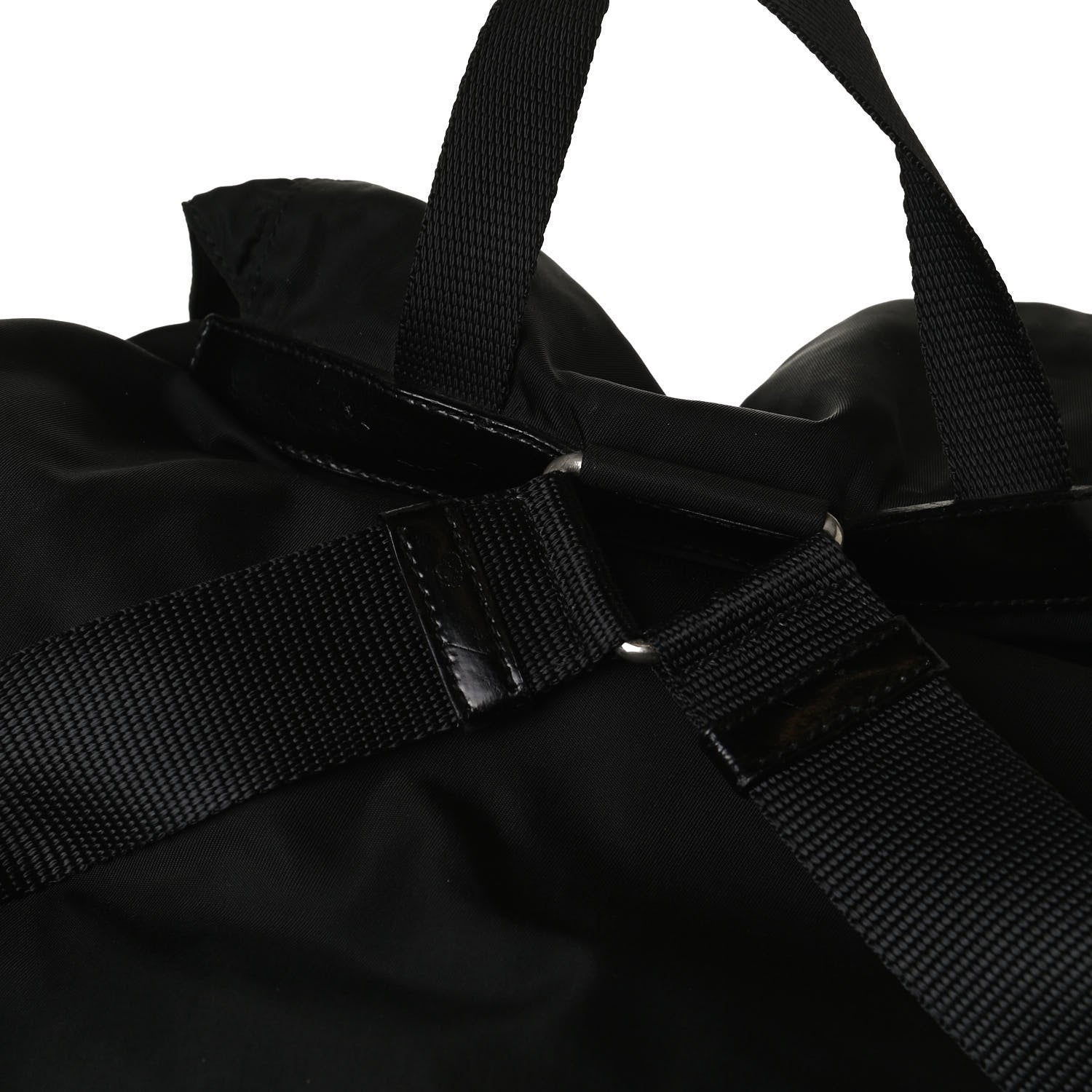 Prada Tessuto Nylon Saffiano Medium Backpack Black 16 of 17