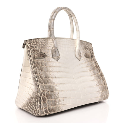 Hermes Matte Niloticus Crocodile Himalaya Birkin 30 Blanc 2 of 17