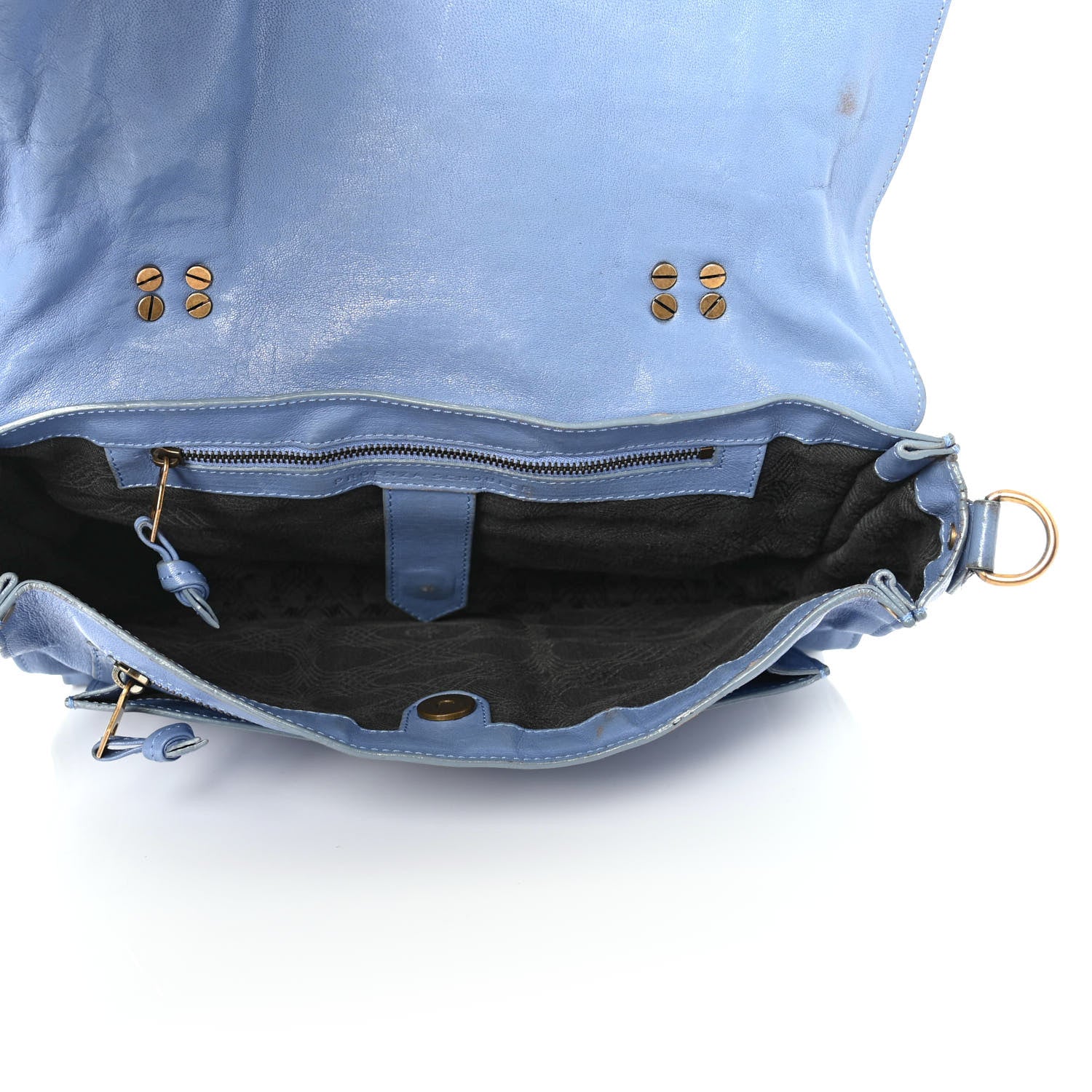 Proenza Schouler Lambskin Medium PS1 Satchel Light Blue 4 of 4