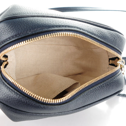 Gucci Pebbled Calfskin Small Soho Disco Bag Blue 5 of 7