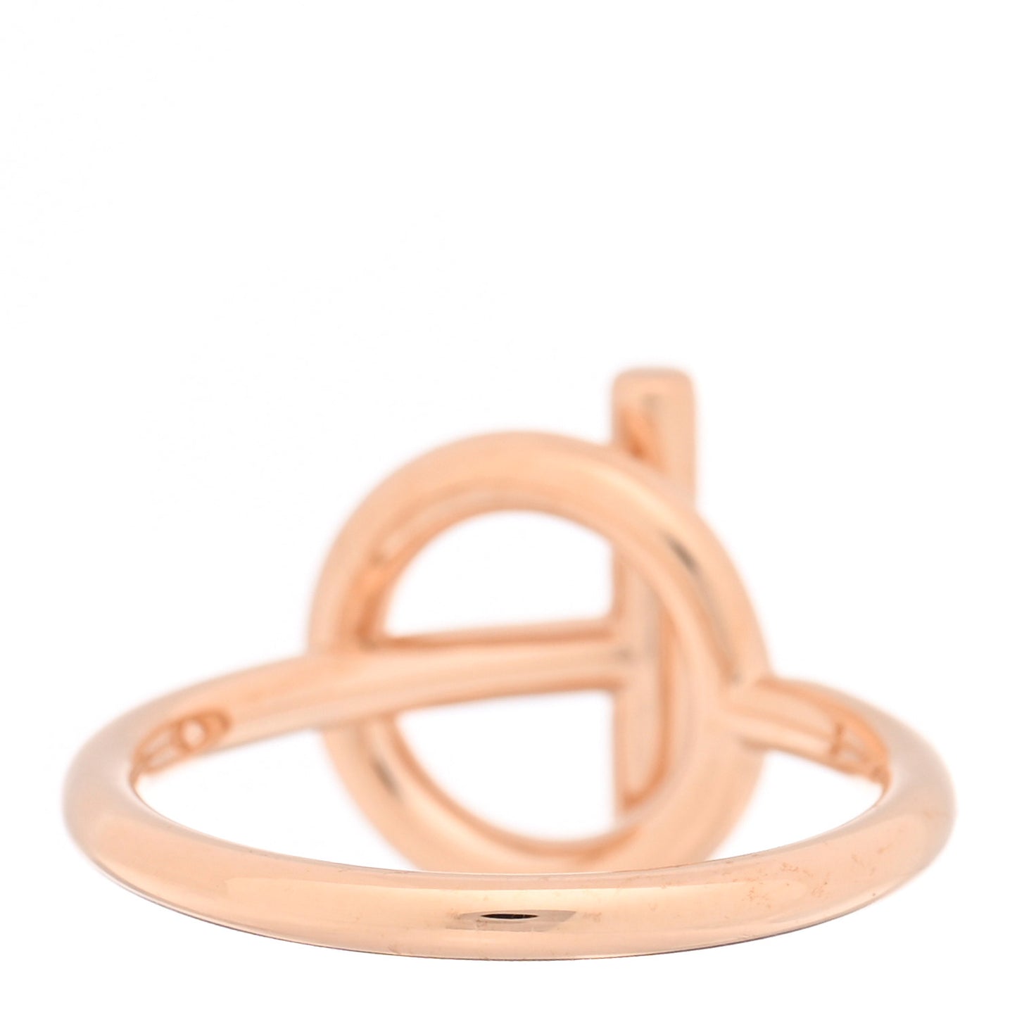 18K Rose Gold Diamond PM Echappee Ring 53 6.5