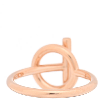 Hermes 18K Rose Gold Diamond PM Echappee Ring 53 6.5 3 of 5
