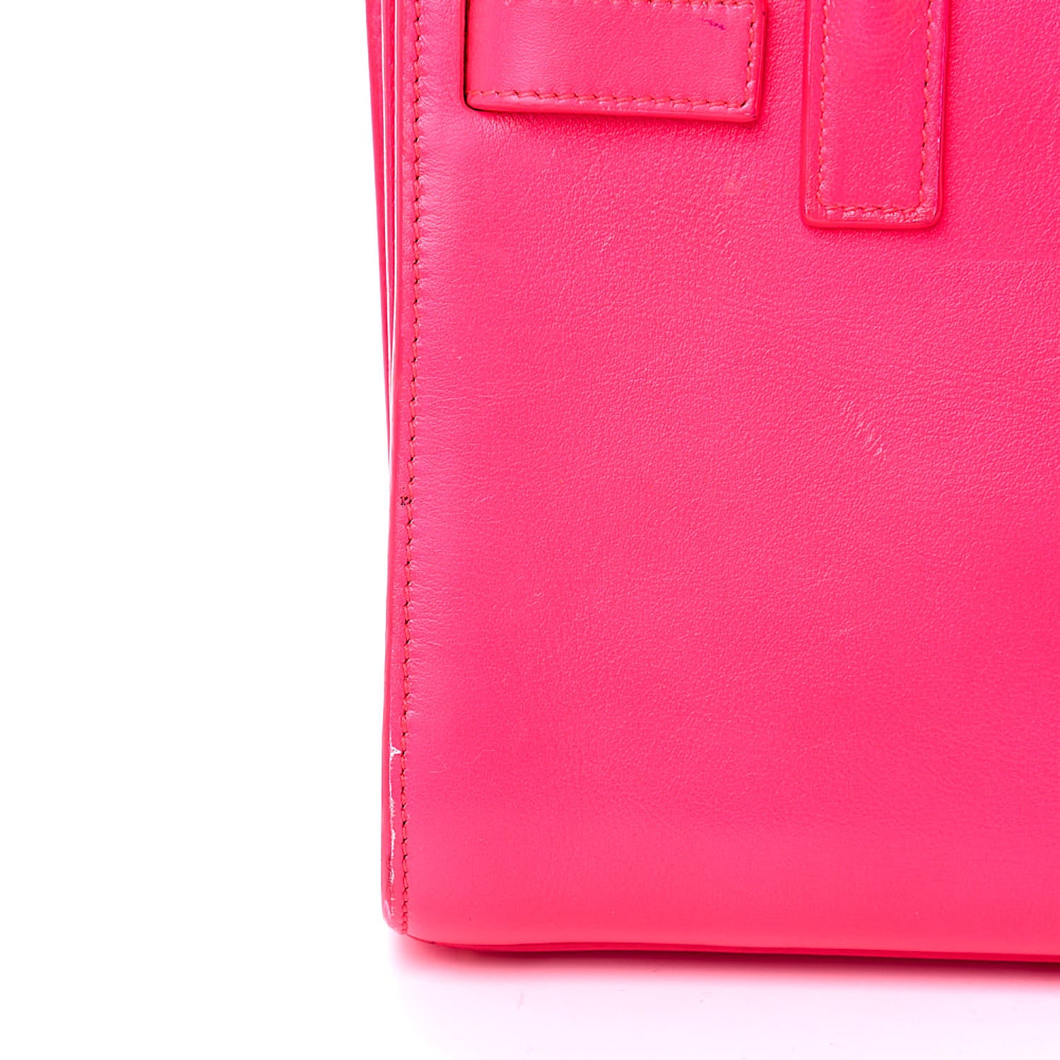 Saint Laurent Calfskin Nano Sac De Jour Fluo Pink 16 of 20