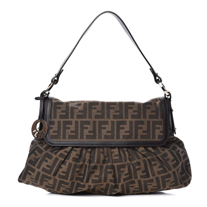 Fendi Zucca Small Chef Shoulder Bag Tobacco 1 of 9