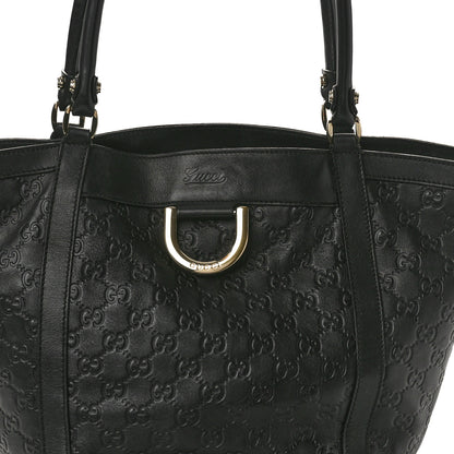 Gucci Guccissima Medium D Gold Tote Black 8 of 10