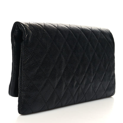 Chanel Caviar Quilted CC Beauty Clutch Black 3 of 12