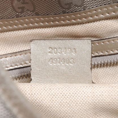 Gucci Imprime Monogram Medium Joy Shoulder Bag Silver 7 of 8