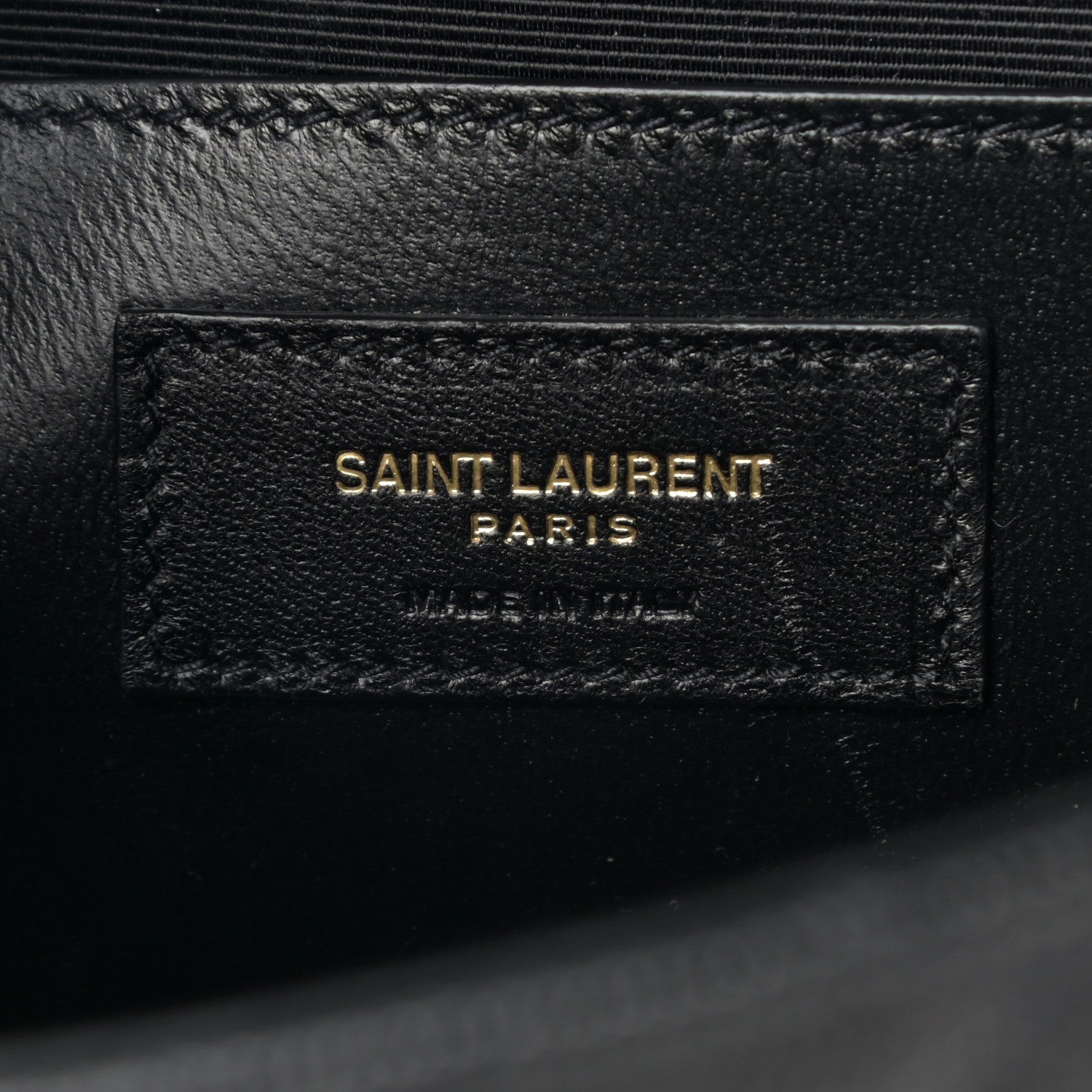 Saint Laurent Grain De Poudre Textured Mixed Matelasse Triquilt Medium Monogram Satchel Black 6 of 8
