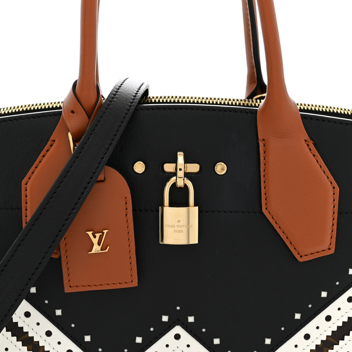 Reverse Monogram Brogue City Steamer MM Bag