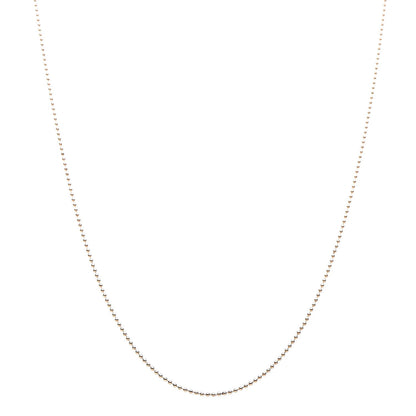 Tiffany 18K Yellow Gold Small Bead 16 Inch Necklace 1 of 7