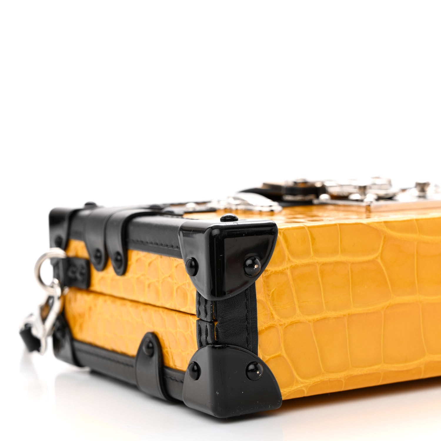 Louis Vuitton Crocodile Petite Malle Jaune D'Or 9 of 10