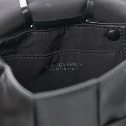Bottega Veneta Paper Calfskin Intrecciato Cassette Black 6 of 8