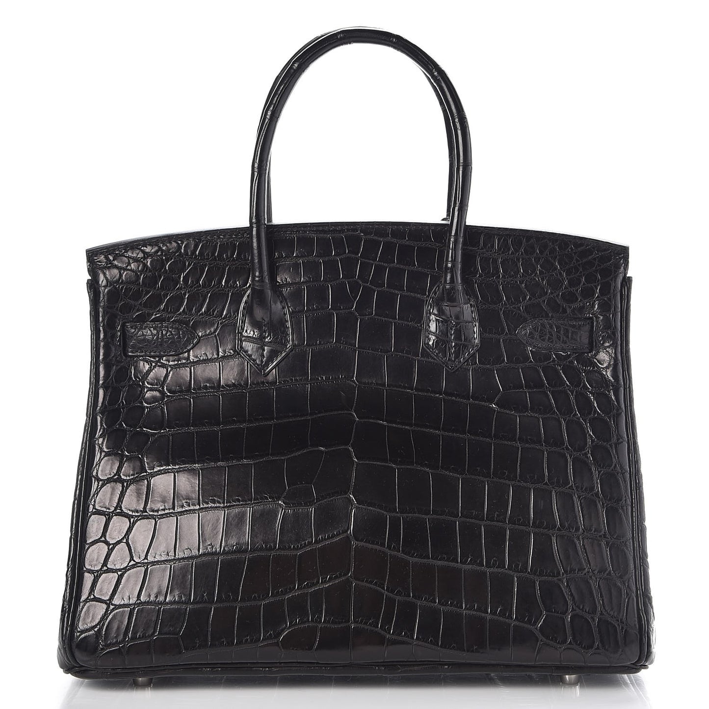 Matte Niloticus Crocodile Birkin 30 Black