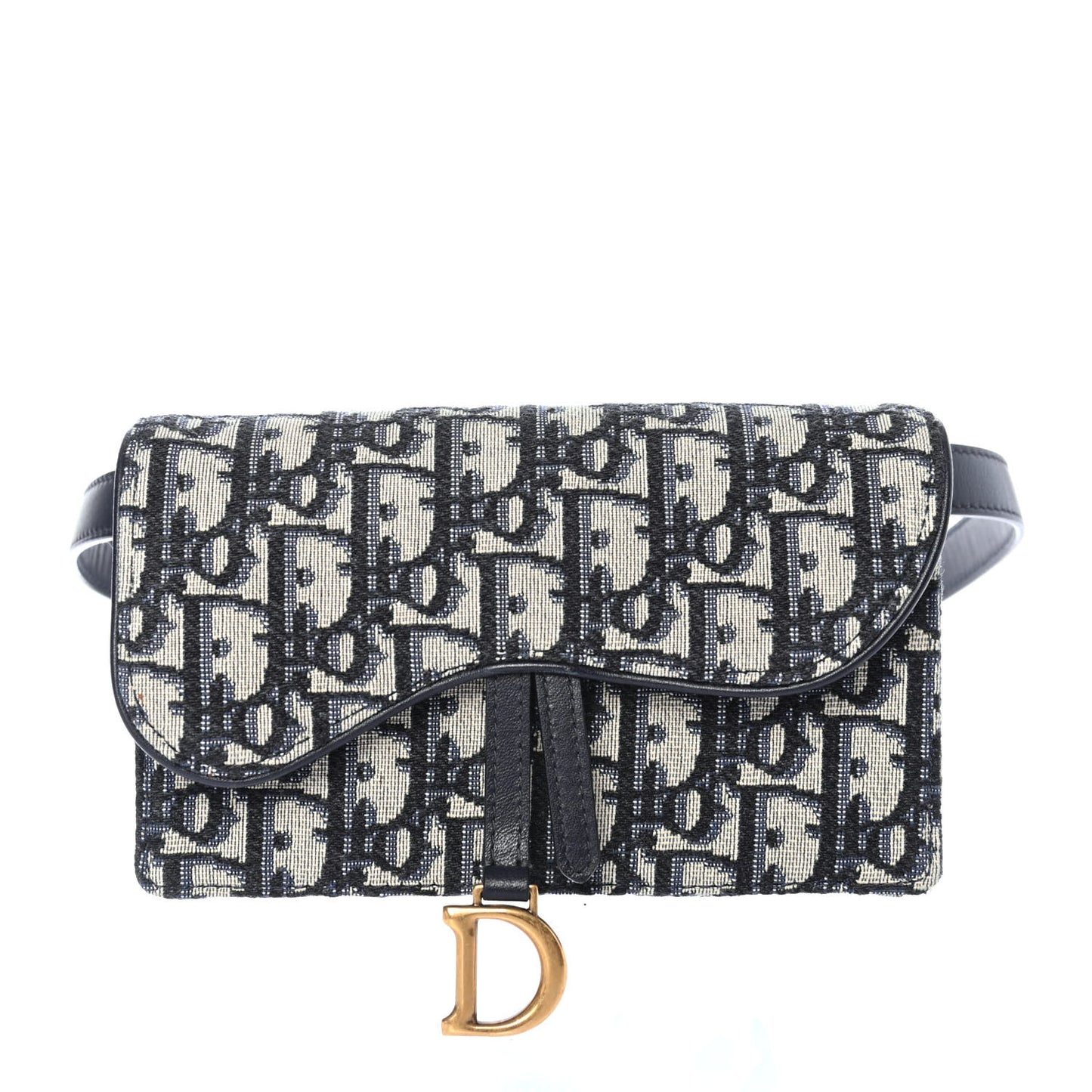 Oblique Saddle Belt Bag Blue