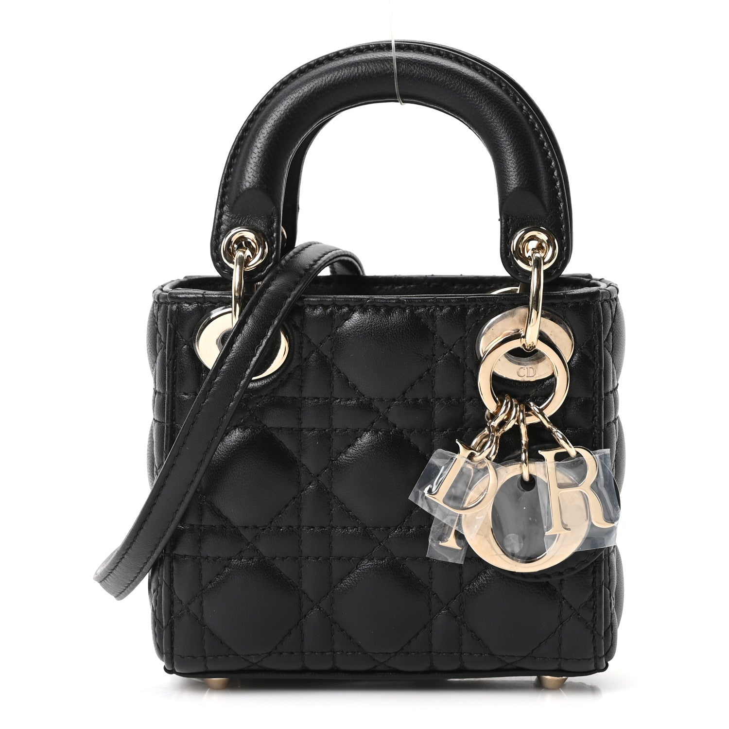 Christian Dior Lambskin Cannage Micro Lady Dior Black 1 of 11