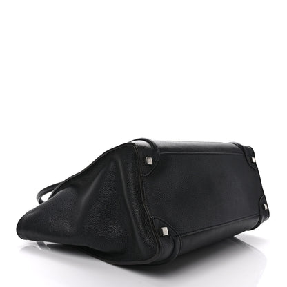 Celine Drummed Calfskin Shoulder Luggage Black 4 of 8